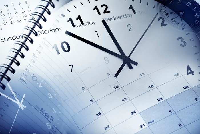 event management: a clock supersedes a calendar
